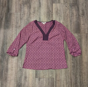 Anthropologie Skies are Blue 3/4 sleeve Top